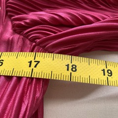 Vintage Gilberti Pink Sequin Pleated Midi Dress Size 12 Special Occasion 80’s