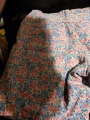 VINTAGE NEW MOVES Floral Denim 100% Cotton Shorts High-Rise Size 14.5