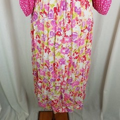 Vintage 70s Jane Schaffhausen Belle France Provençal Polka Dots Dress Womens 8