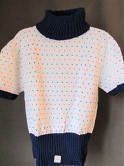 Vintage 50s 60s turtleneck sweater Pin Up Rockabilly Medium Deadstock