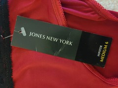 Vintage Jones New York Red Silky Nylon Hipster Panties Womens M 6