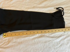 ANOTHER THYME VTG 80s EUC Women’s Size 12P Black Lined Top Sheer Sleeves