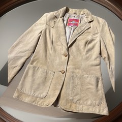 Vintage Ms. Pioneer 1970’s Genuine Leather Suede Western Boho Jacket Size 12