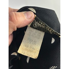 Risa Ann VTG 70’s-80’s Black Dress Size 24 1/2
