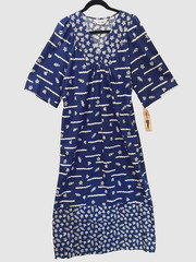 Vtg 70s SHAWDOWLINE Maxi Dress Caftan Moomoo Cottagecore Sz S/M RARE, NOS w/Tags