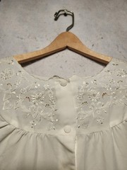 Vintage Hand Embroidered Nightgown Best Quaility Sz 36