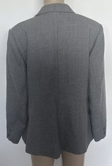 Fletcher Jones Genuine Vintage Grey Wool Blazer Size L 20 Australian Made