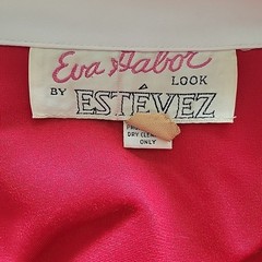 Vtg Red Suit Set Sz M Disco 70s High Rise Wide Leg Pants Wrap Point Collar READ