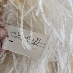 Vtg NWT Bill Tice Montaldo Ivory Velvet Lingerie Old Money Hollywood Regency