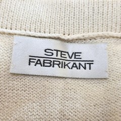 VTG Steve Fabrikant Cream Ivory Pleated Drop Waist Preppy Knit Flare Skirt S