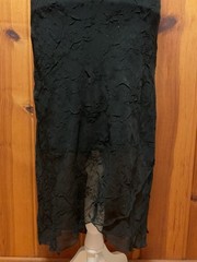 VTG 90s Byer Too! Lined Black Floral High-low Dress Made In USA S