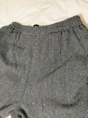 Vintage Joan Leslie Pants Womens 14 P Petite Wool Blend Micro Houndstooth