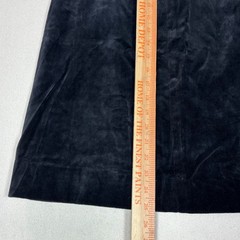 Roth Le Cover Sport Vintage Black Velvet A-Line Midi Skirt Sz 10 Made in Poland