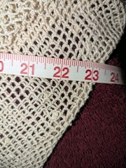 Vintage 70’s Hand Crochet Top Hippie Boho Sz M/L Cotton Measurements in Pictures