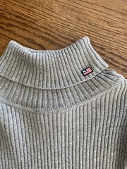 Vintage Polo Jeans Co Ralph Lauren Sweater Women’s Large Gray Ribbed TurtleNeck
