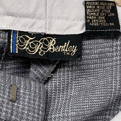 Vtg Pleated Trouser TR Bentley High Waisted Plaid Pants Old Money Measures 27×28