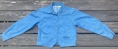 Vintage J. JILL 100% Cotton Denim Shirt Size 8 Made In USA