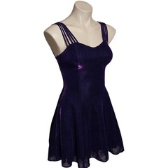 Vintage All That Jazz Beautiful Sprarkly Purple Dress Strappy Size 3/4 XS / S