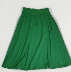 Adrienne Vittadini Sport Green Cotton Skirt Wide Waistband Sz M – Vintage Vibes