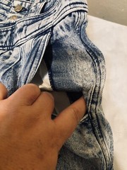 1980s VTG ACID WASH HIGH WAISTED JEANS WEATHERED BLUES WAIST 26-27inches (M)