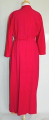 Vintage VANITY FAIR Lightweight Polyester RED Belted Robe Size Medium