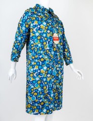 Vintage 1960s Women’s Trench Coat Novelty Print Reversible Deadstock