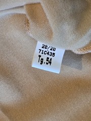 RARE: lined slip dress made in Italy, size 50 / I 54, skin, new *vintage