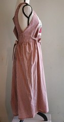 Vintage 60s 70s Patchwork Cottage Core Apron Jumper Maxi Dress