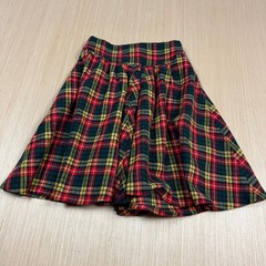 Vintage 70s Wool Plaid Pleated Skirt 24 inch waist Talon Zip Size 0 xs
