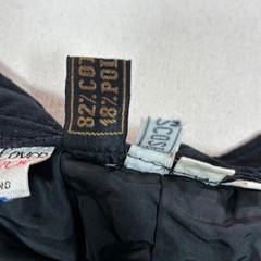 Roth Le Cover Sport Vintage Black Velvet A-Line Midi Skirt Sz 10 Made in Poland