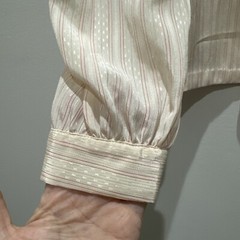 Collegian CA Tie Blouse Sz9-10Secretary, Long Sleeve VTG 80s retro Boho library