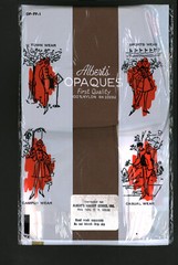 Alberts Opaque Stretch Nylon Garter Stockings Dream Beige Sz A-B 1960s