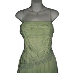 Masquerade Dress Vintage y2k Lime Green Fairy Mesh Glitter Gown Princess Pixie