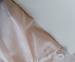 VTG Barbizon Gown Blendaire Batiste Silky Cotton Pale Pink Embroidered USA Med