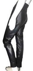 Vintage MARC JACOBS For PERRY ELLIS Black Leather Pants S/S 1992 Barney’s NY