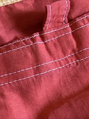 VTG Y2K/90s 5•7•9 Swim Trunks Juniors 7 Red Orange Blue Nylon Board Shorts