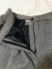 Vintage Joan Leslie Pants Womens 14 P Petite Wool Blend Micro Houndstooth