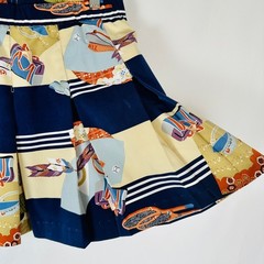 Vintage Marcia Tennis Novelty Print Pleated Mini Skirt 12 Pickleball Resortwear