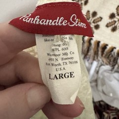 Vintage Y2K Panhandle Slim Lace Stretch Top size Large Grunge goth rodeo White