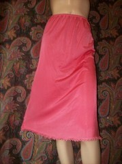 Vintage Valair Pink Nylon Tricot A-line Half Slip S 28″