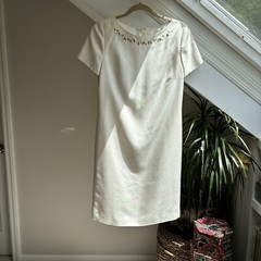 Vintage Silk Talbots Rosebud Dress 6 Wedding Garden Party Bridesmaid Summer