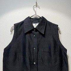 Dolce & Gabbana Vintage Silk sleeveless designer shirt in black