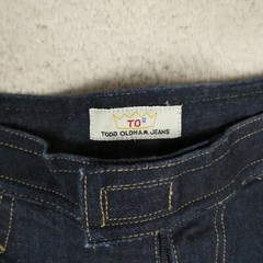 Vintage Todd Oldham Pants Women Size 5 Blue Denim Fundamentals Rise