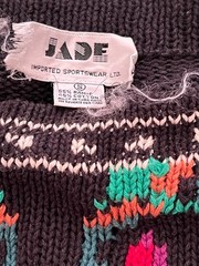 Vintage Jade Imported Sportswear Women’s Long Sleeved Pullover Sweater Size S