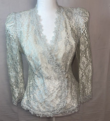 VTG Cachet By Bari Protas Layered Lace Top Jacket Size 5-6 Victorian STUNNING