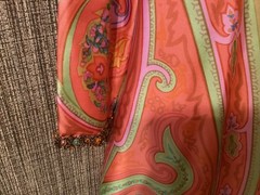 VTG 60s Paisley 100% Silk Designer Kiki Hart from Saks Shift Cocktail Dress 10 M