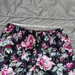 Vintage Y2K Avon Black Floral Cottagecore Goth 2 Piece PJ Set L