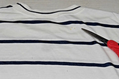 Vintage T-Shirt Huntington Ridge Size M 90s Navy Blue White Stripe Ringer
