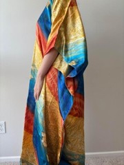 Beautiful vintage rainbow summer lightweight kaftan – brand new w tags removed