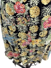 Vintage 1970s Hawaiian Kahala Pretty Floral Skirt Small